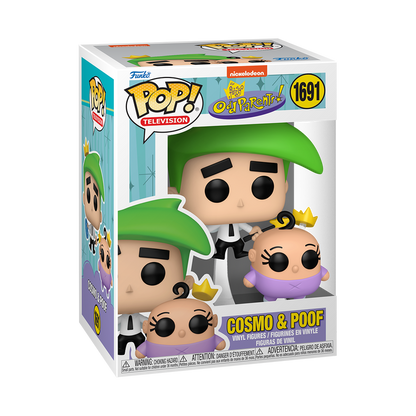 Buddy Cosmo & Poof | 1691 | Fairly Odd Parents | Padrinos Mágicos | Funko Pop