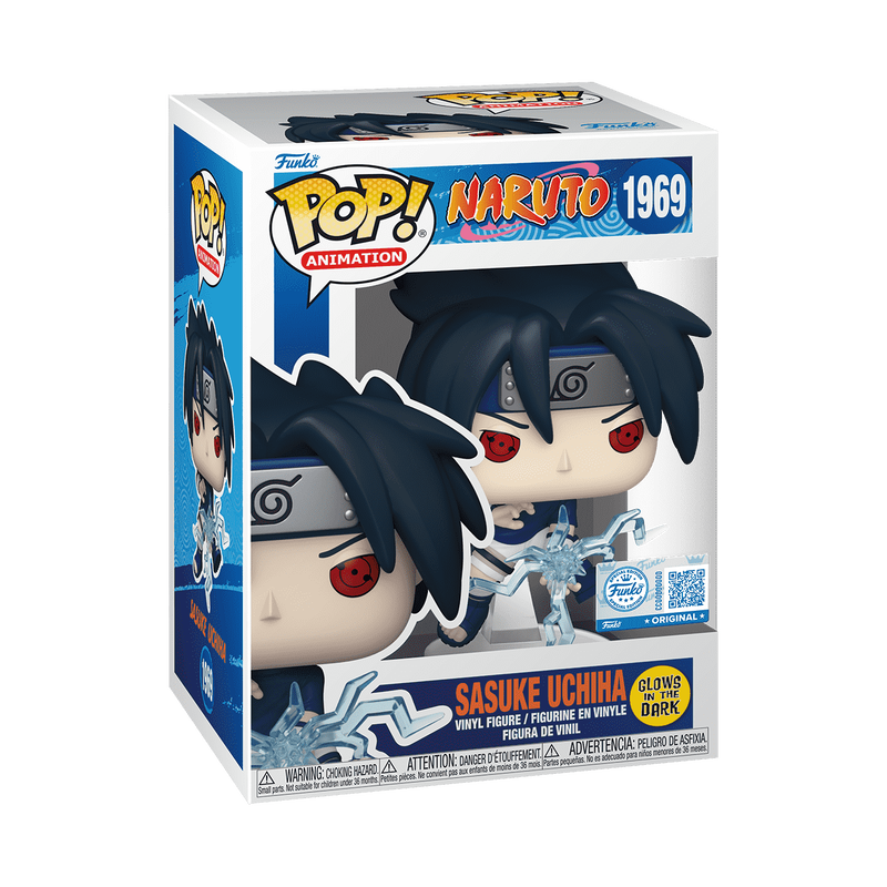 Sasuke Uchiha (Glow) | 1969 | Naruto | Anime | Funko Pop |